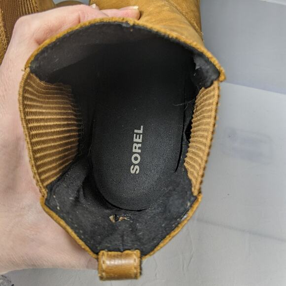 lightly worn Women’s tan leather Joan of Arctic™ Wedge II - Picture 8 of 10